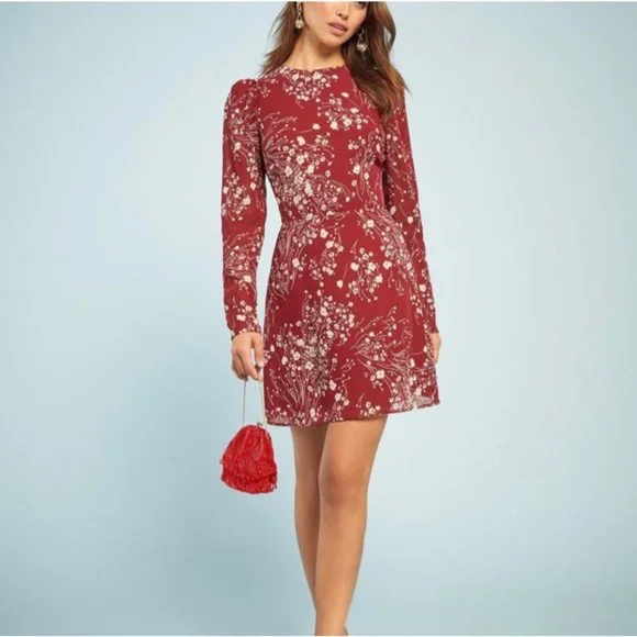 Reformation Romee Floral Mini Dress 4 - Picture 3 of 11
